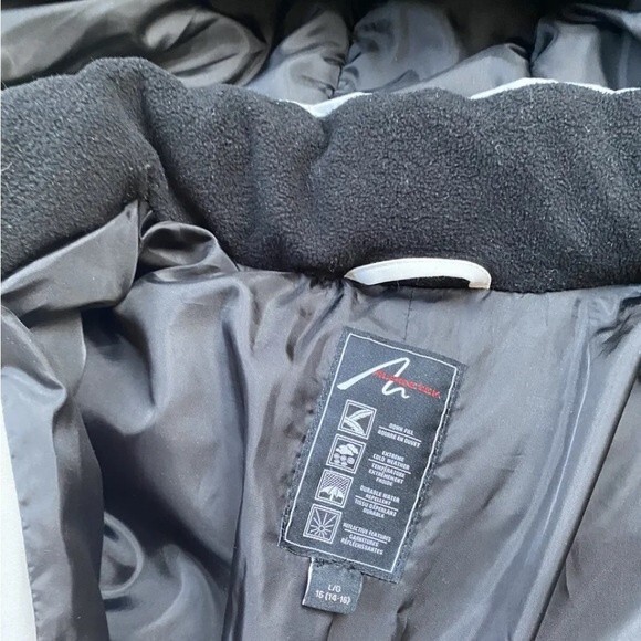 Alpine tek Fill Down Jackets Glacial Terrain Gear Winter Coat Hoodie Fur Trim - Picture 9 of 12